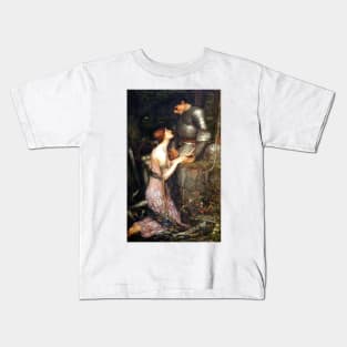 Lamia and the Soldier - John William Waterhouse Kids T-Shirt